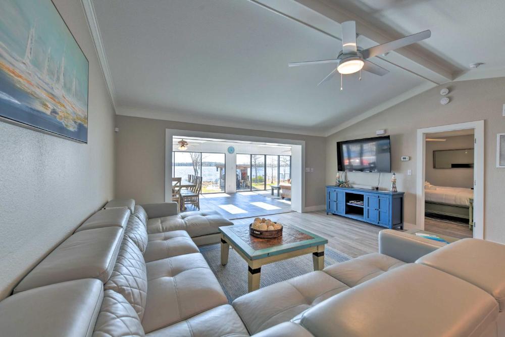 Updated Waterfront Escape with Dock and Fire Pit